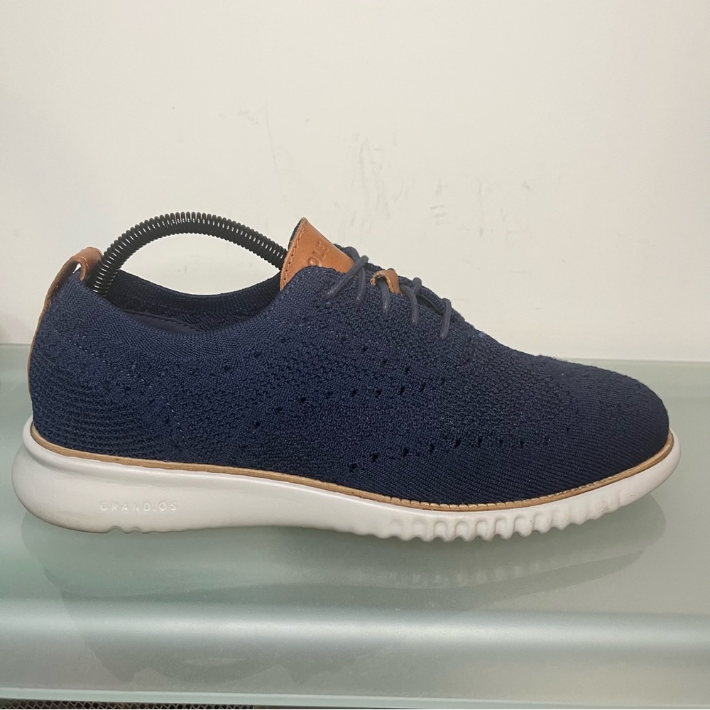 Cole Haan Men's 2.0 ZeroGrand Stitchlite Oxford Blue Gray Style C27569 Size 9.5